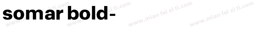 somar bold字体转换